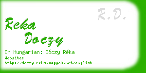 reka doczy business card